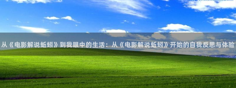 奇优影院电影剧电视剧：从《电影解说蚯蚓》到我眼中的生活：从《电影解说蚯蚓》开始的自我反思与体验
